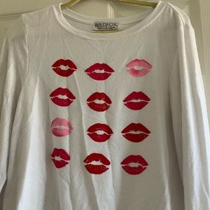 Wildfox besos fleece pullover. Size S